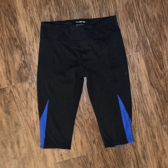 Marika Pants - Marika tek womens black and blue leggings